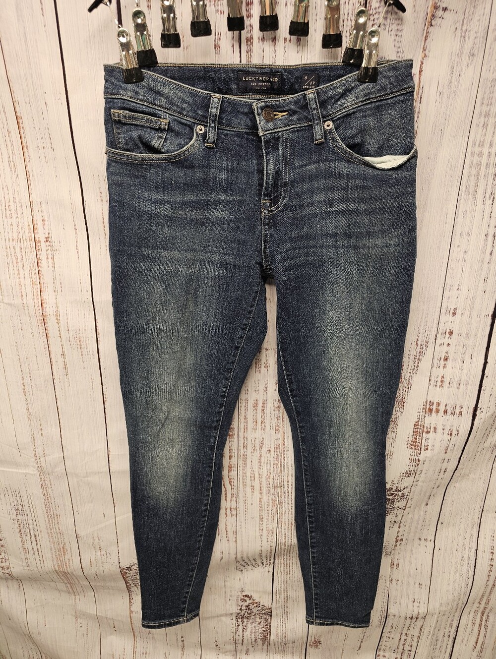 Lucky Brand Women's Medium Wash Skinny Denim Jeans Size 8 / 29 Regular